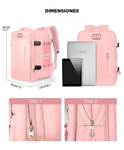 Mochila de Viaje Gadnic Expansible Impermeable  - 5