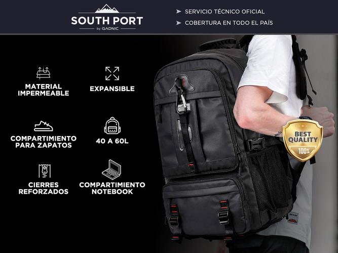 Mochila Expansible Gadnic De Viaje Impermeable - 1