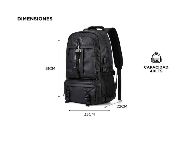 Mochila Expansible Gadnic De Viaje Impermeable - 5