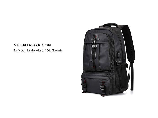 Mochila Expansible Gadnic De Viaje Impermeable - 6