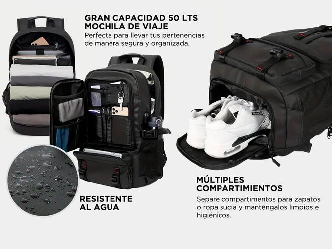 Mochila para Viajes Gadnic 50 litros - 3
