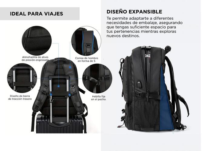 Mochila para Viajes Gadnic 50 litros - 4