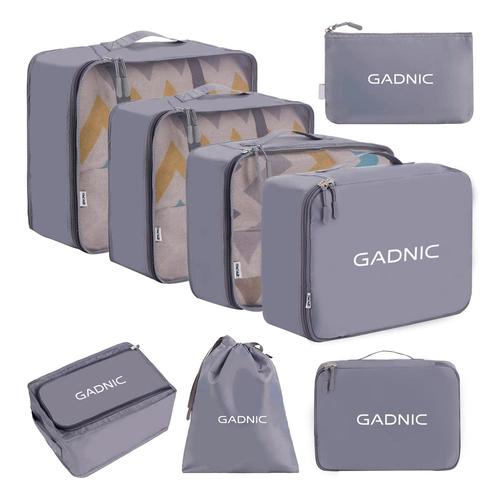 Set Organizadores de Viajes Gadnic 8 Piezas Ropa Zapatos Neceser - 0