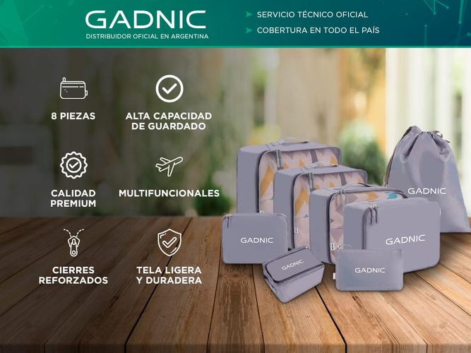 Set Organizadores de Viajes Gadnic 8 Piezas Ropa Zapatos Neceser - 1