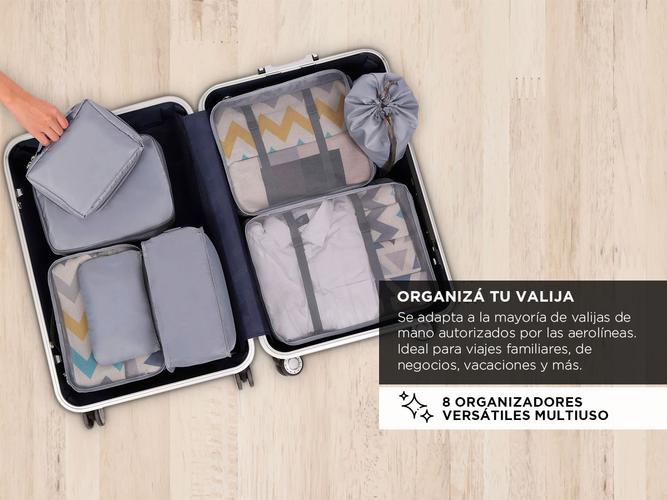 Set Organizadores de Viajes Gadnic 8 Piezas Ropa Zapatos Neceser - 2