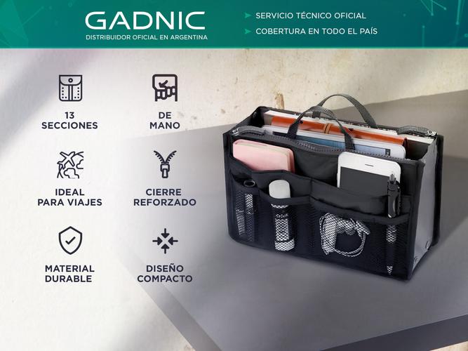 Bolso de Mano Con Cierre Gadnic Neceser De Viaje Cosmeticos  - 1