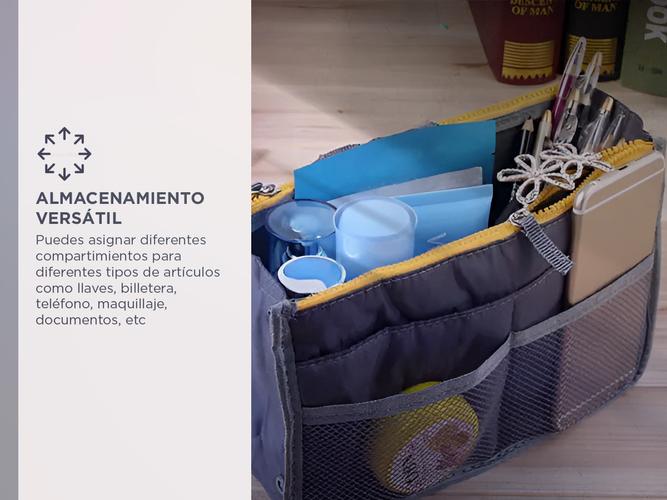 Bolso de Mano Con Cierre Gadnic Neceser De Viaje Cosmeticos  - 2