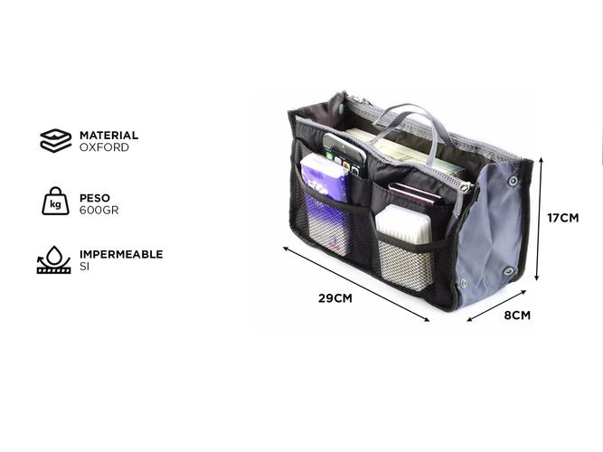 Bolso de Mano Con Cierre Gadnic Neceser De Viaje Cosmeticos  - 4