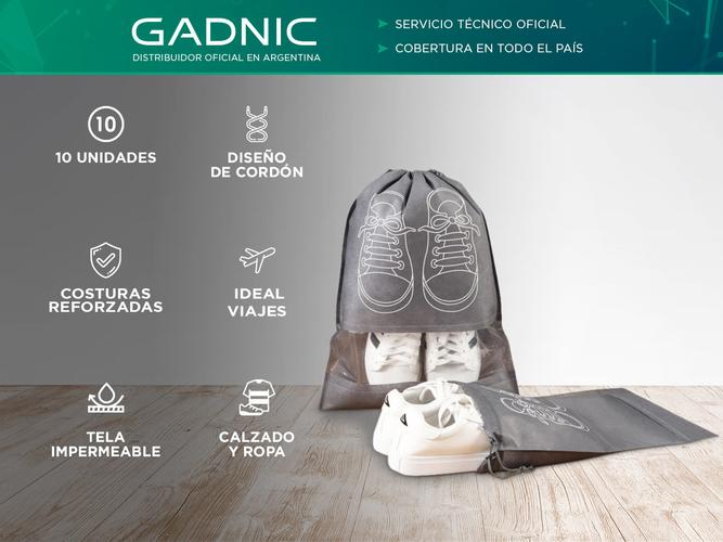 Kit x10 Bolsas de Viaje Gadnic Para Zapatos Impermeable - 1