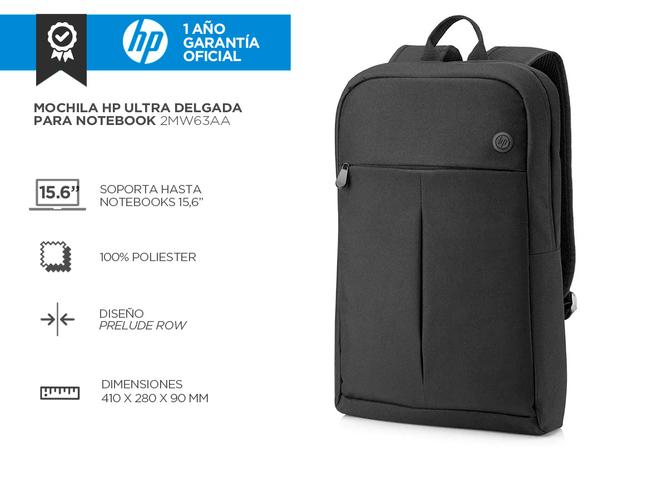 Mochila Hp 15.6 Prelude Row Backpack 2mw63aa Notebook 15.6 - 1