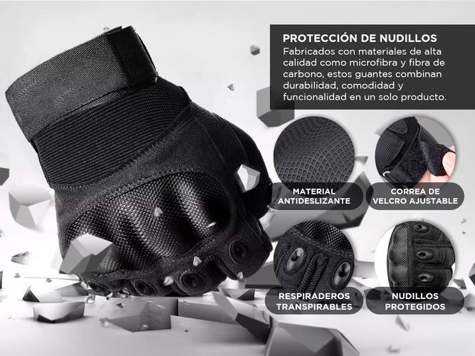Guantes Para Moto Street Pro Con Protección Y Dedo Táctil Palma Con Grip - 2
