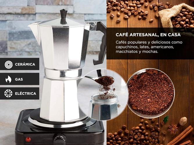 Cafetera Gadnic Moka Express manual plateada italiano - 2