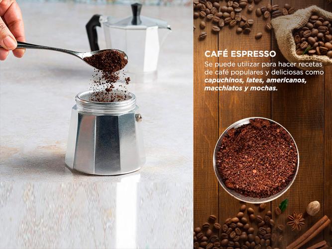  Cafetera De Aluminio Gadnic Moka Café Espresso 6 pocillos - 2