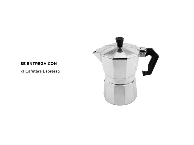  Cafetera De Aluminio Gadnic Moka Café Espresso 6 pocillos - 6