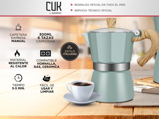 Cafetera Moka Cuk By Gadnic MK60P Tipo Italiana  - 1