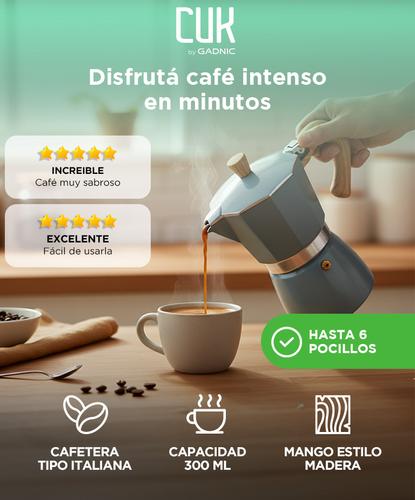 Cafetera Moka Cuk By Gadnic MK60P Tipo Italiana  - 1