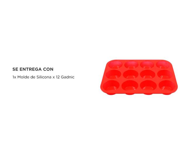 Molde de Silicona Gadnic x12 Cupcakes Frio Calor  - 4