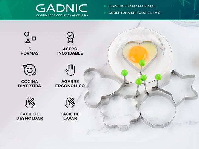 Molde Para Huevo Frito Gadnic Formas Acero Inoxidable  - 1