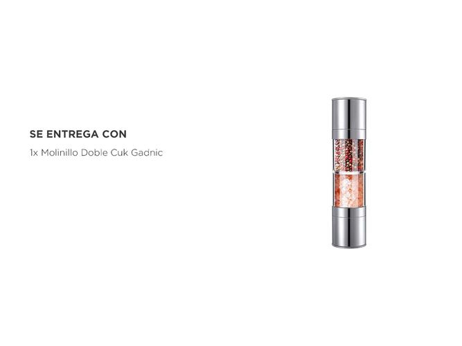 Molinillo Inoxidable 2 en 1 Cuk by Gadnic Sal Pimienta Especias - 4