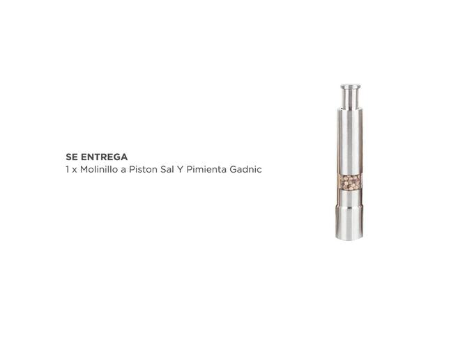 Molinillo Pimentero a Piston Acero Inoxidable - 5
