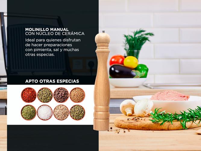 Molinillo de pimienta Gadnic Madera y cerámica - 2
