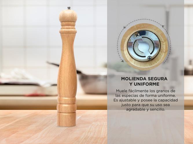 Molinillo de pimienta Gadnic Madera y cerámica - 3