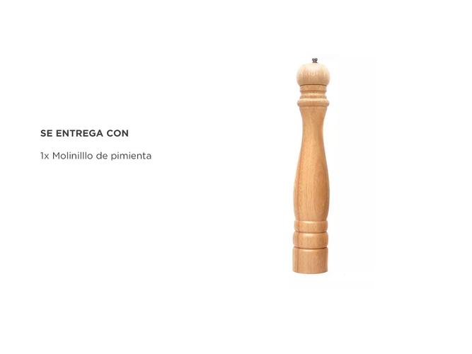 Molinillo de pimienta Gadnic Madera y cerámica - 5
