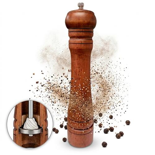 Molinillo Pimentero de Madera Gadnic 26cm Molienda Manual - 0