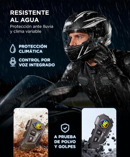 Auriculares Casco Moto Moman RS-H4P Reducción Ruido Bluetooth Resistente Al Agua  - 4