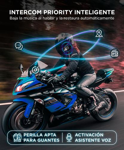 Intercomunicador Moto Moman CP-X Cancelacion de ruido Activo 2000mts rango 24 Personas - 4