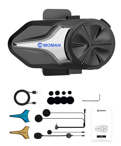 Intercomunicador Moto Moman CP-X Cancelacion de ruido Activo 2000mts rango 24 Personas - 6
