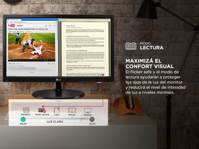 Monitor Lg 19” M38A Flat HD 16:9 60Hz Vga - 2
