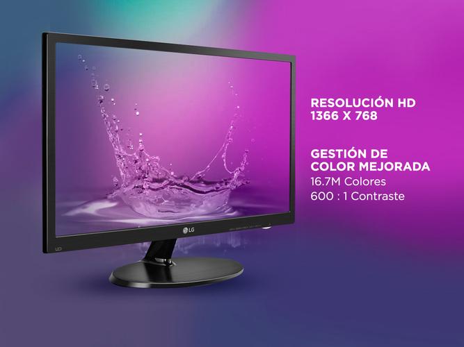 Monitor Lg 19” M38A Flat HD 16:9 60Hz Vga - 3