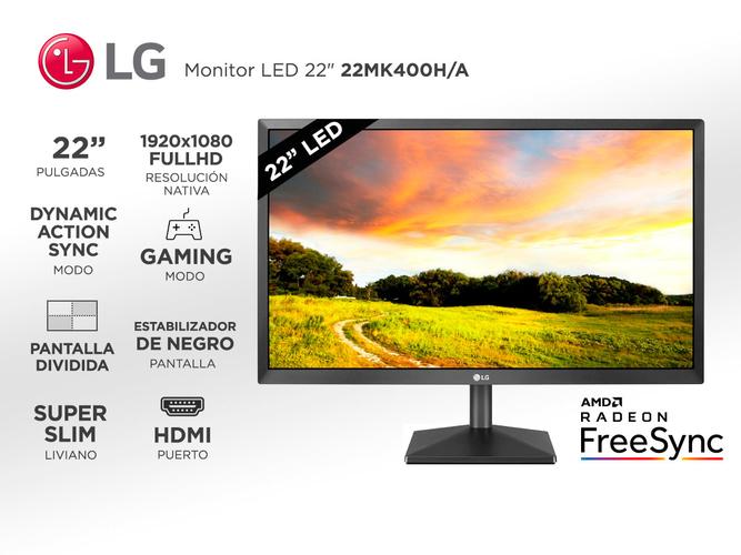 Monitor LG 22” MK400H Flat FHD 16:9 75Hz Vga Hdmi - 1