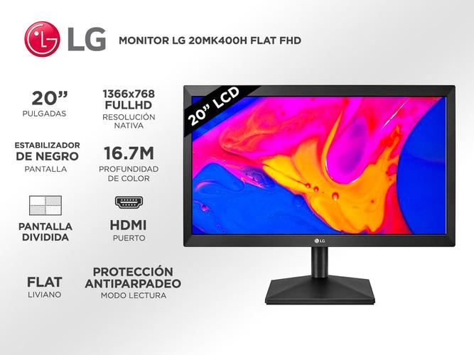 Monitor LG 20MK400H Flat FHD 16:9  - 1