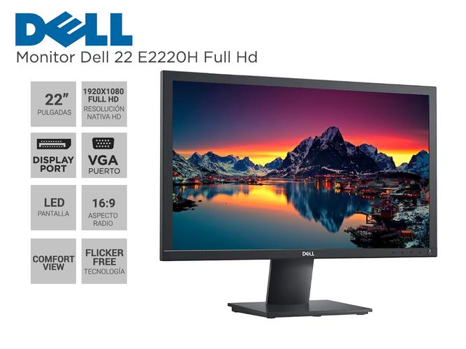 Monitor Dell 22 E2220H Full Hd Led Display Port  - 1