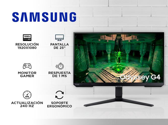 Monitor Gamer Samsung Odyssey G4 25 Pulgadas FHD 240Hz con panel IPS - 1