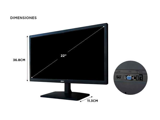 Monitor Gfast T220 215 Led FHD 1080p  - 4