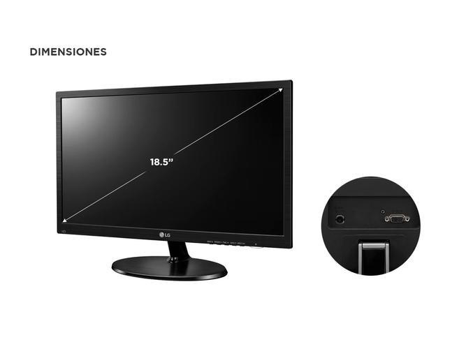 Monitor Lg 19” M38A Flat HD 169 60Hz Vga - 4