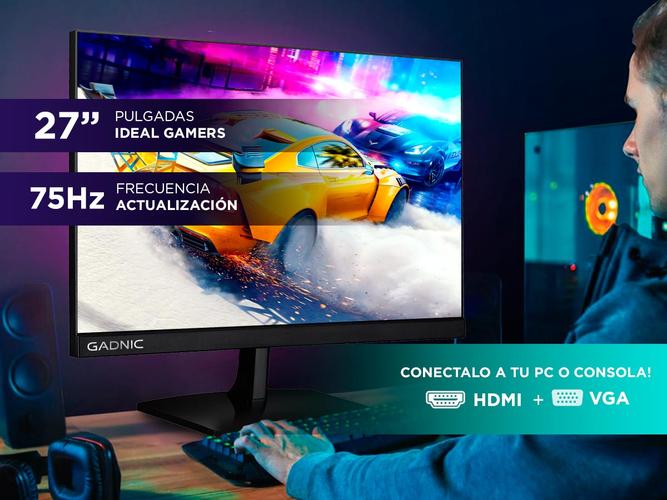 Monitor GADNIC 27” Gamer G4D71N-F Full HD 1080p 75 Hz - 2