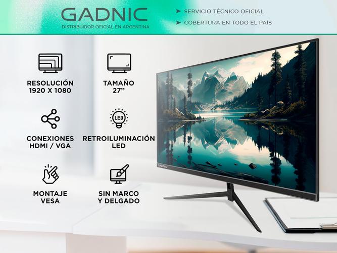 Monitor LED Gadnic 27