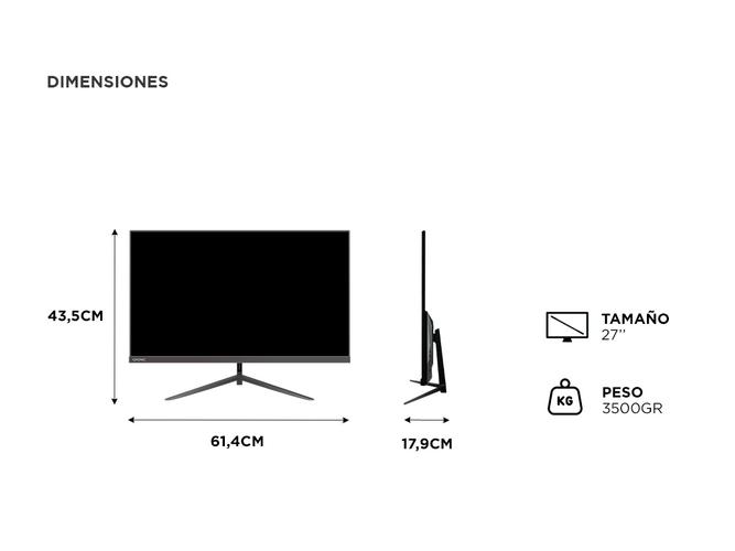Monitor LED Gadnic 27