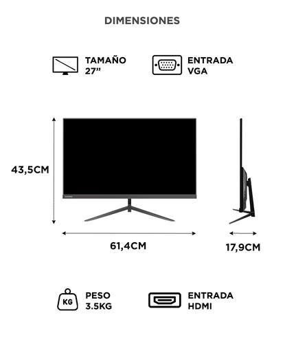 Monitor LED Gadnic 27 Alta Resolución IPS Full Hd - 3