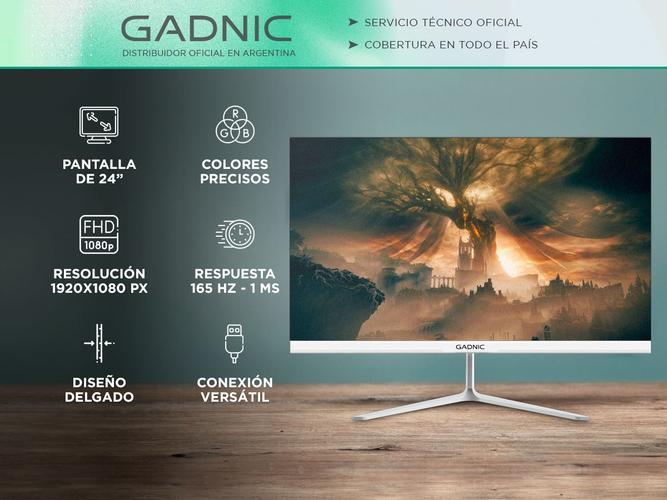 Monitor Gaming Gadnic 24 Plana IPS FHD 165 Hz Sin Bordes  Outlet - 1