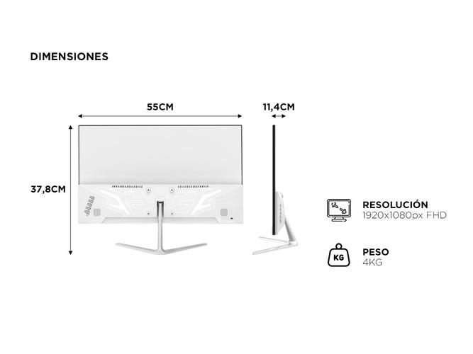 Monitor Gaming Gadnic 24 Plana IPS FHD 165 Hz Sin Bordes  Outlet - 5