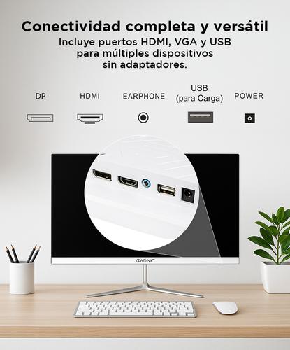 Monitor Gaming Gadnic 24 Plana IPS FHD 185 Hz Sin Bordes  - 2
