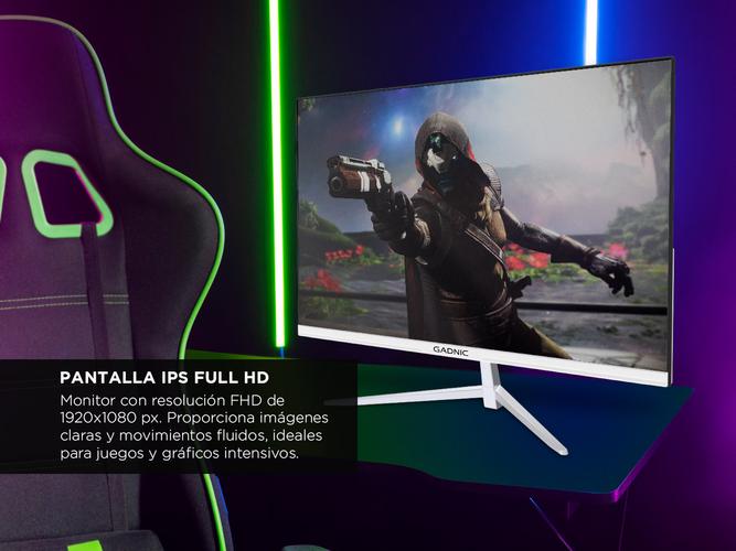 Monitor Gaming Gadnic 27 Plana IPS FHD 165 Hz Sin Bordes 1 Ms - 3