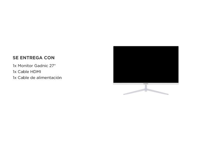 Monitor Gaming Gadnic 27 Plana IPS FHD 165 Hz Sin Bordes 1 Ms - 6