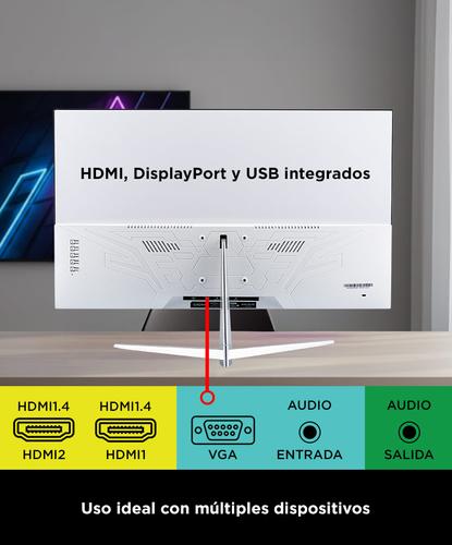 Monitor Gaming Gadnic 27 Plana IPS FHD 185 Hz Sin Bordes 1 Ms - 4
