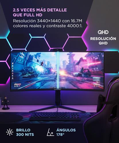 Monitor Gamer Curvo Gadnic X-Micro 34 180Hz QHD RGB - 3